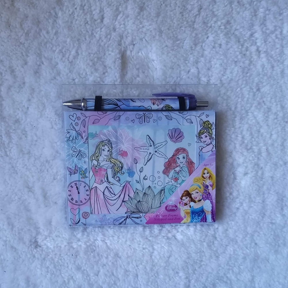 Disney Picture Frame, Notepad, and Pen